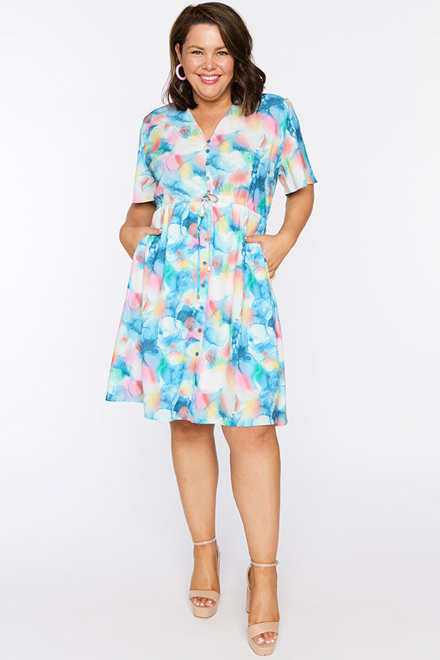 Siena Watercolour Dreams Dress – Watercolour Dreams knee length dress