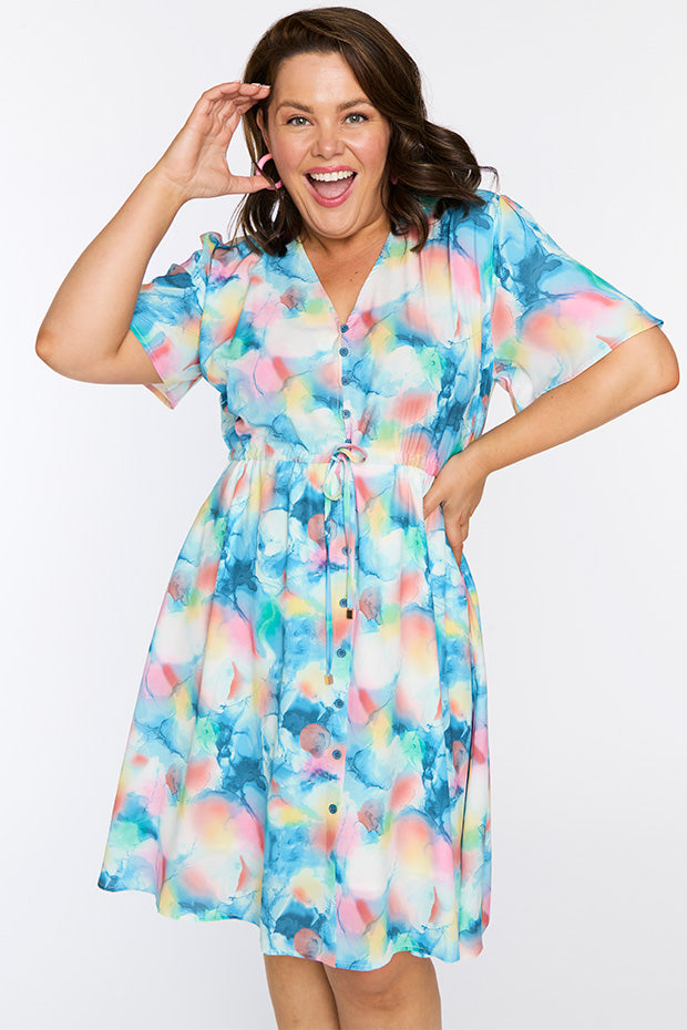 Siena Watercolour Dreams Dress – Watercolour Dreams knee length dress