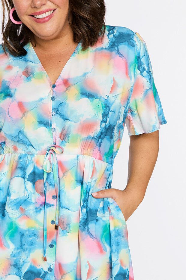 Siena Watercolour Dreams Dress – Watercolour Dreams knee length dress