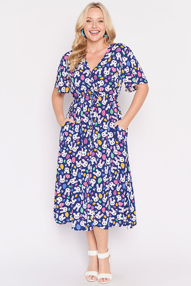 Michelle Bunny Trail Easter Dress – Bunny Trail Easter midi dress