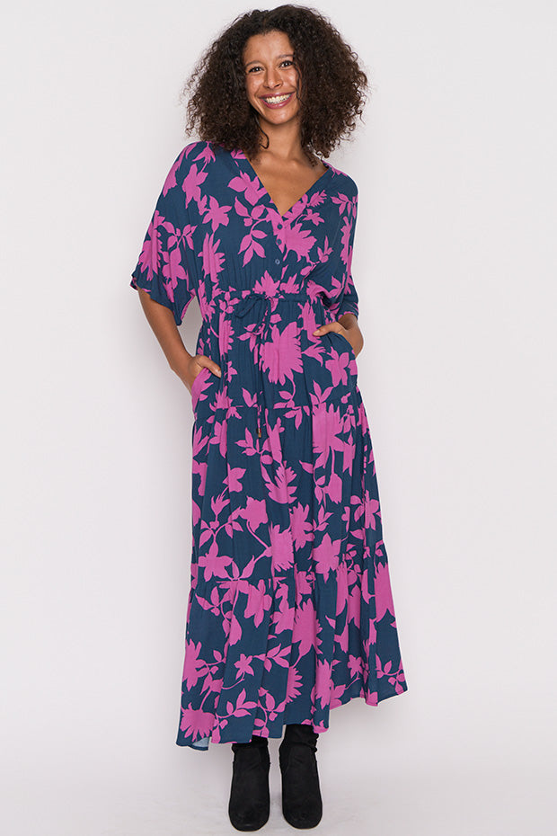 Maddie Contrast Ivy Dress โ Contrast Ivy maxi dress