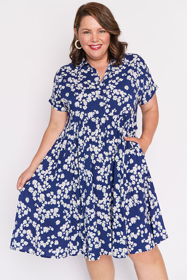 Kimba Blue Petal Whimsy Dress