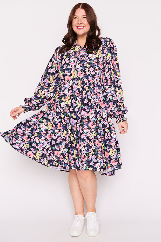 Harlow Sorbet Garden Dress – Sorbet Garden shirt dress