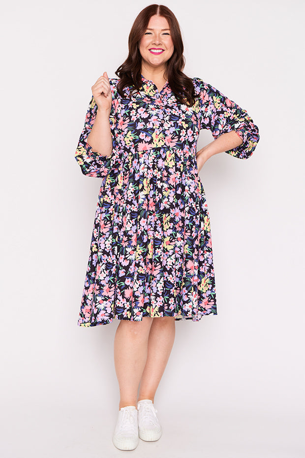 Harlow Sorbet Garden Dress – Sorbet Garden shirt dress