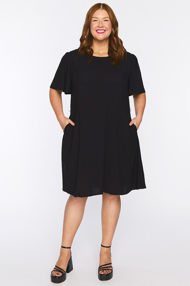 Laney Black Dress – Black mini dress