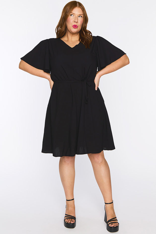 Laney Black Dress – Black mini dress