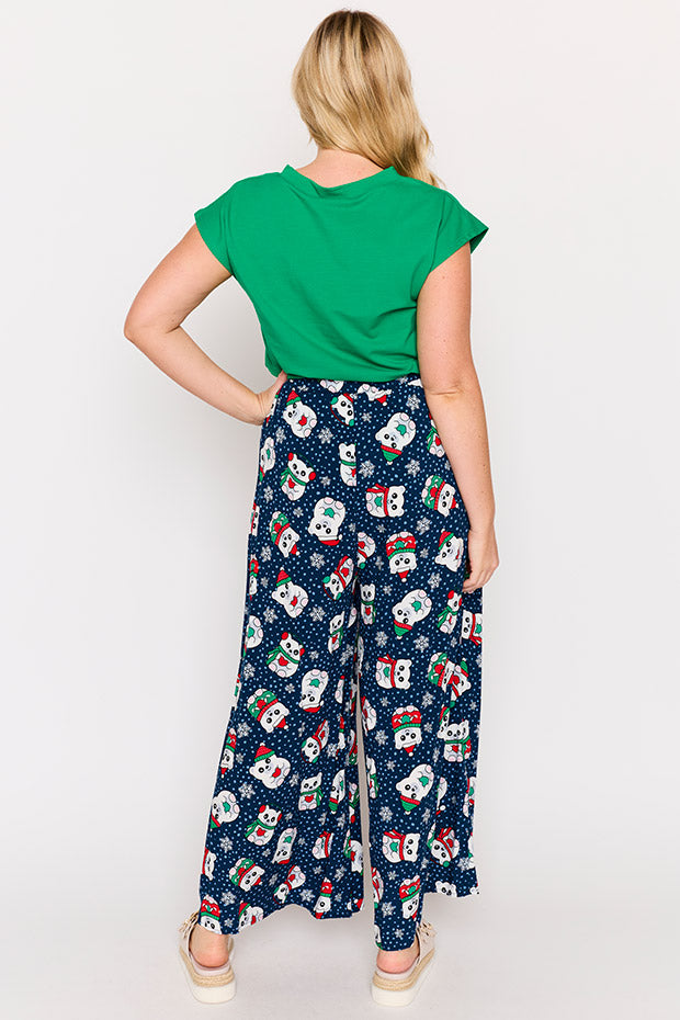 Xane Teddies Christmas Pant – Teddies Christmas wide leg pants