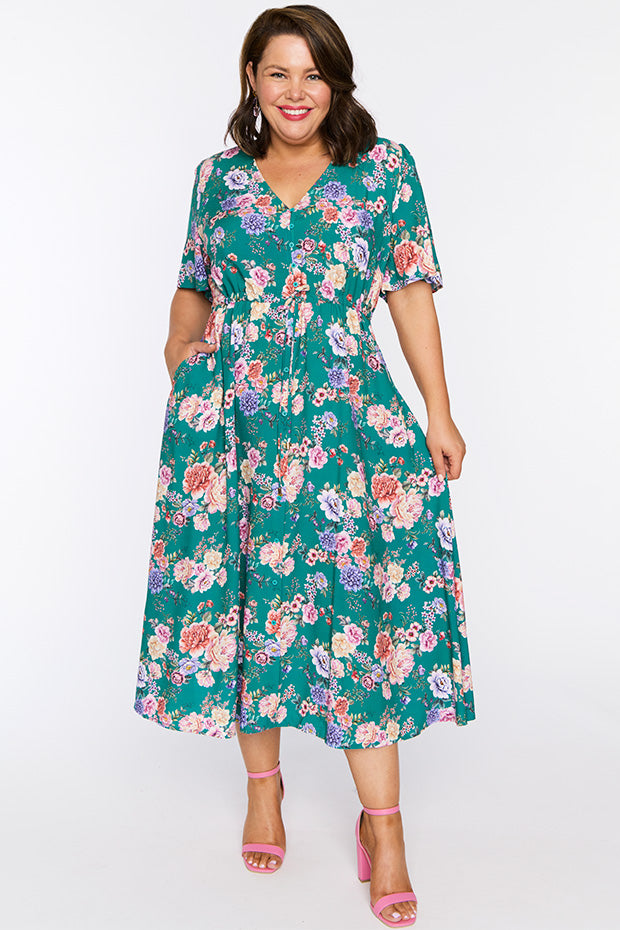 Michelle Vintage Bouquet Dress – Vintage Bouquet midi dress