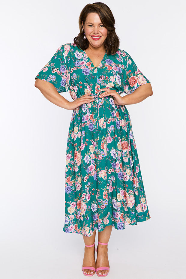 Michelle Vintage Bouquet Dress – Vintage Bouquet midi dress