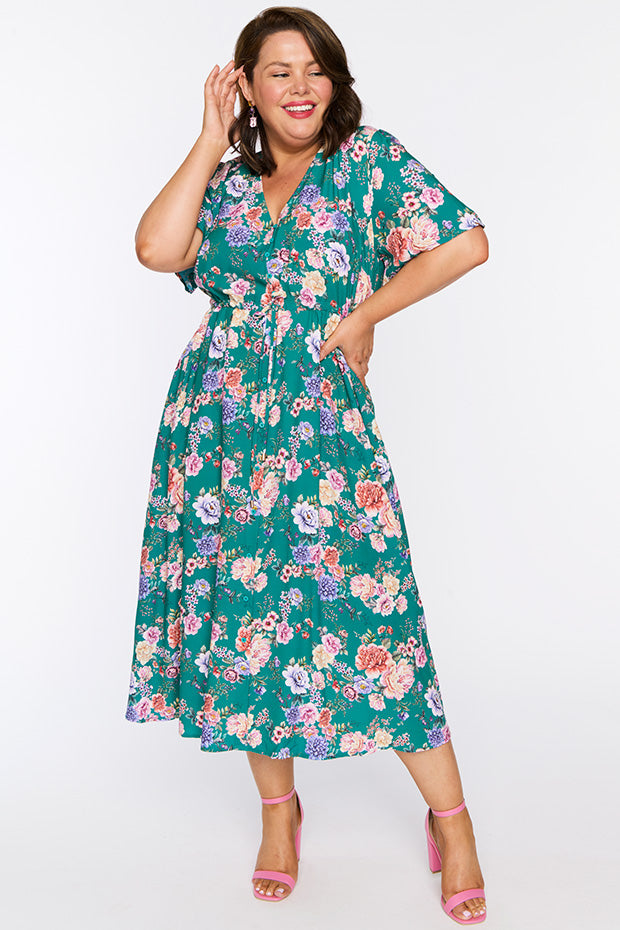 Michelle Vintage Bouquet Dress – Vintage Bouquet midi dress