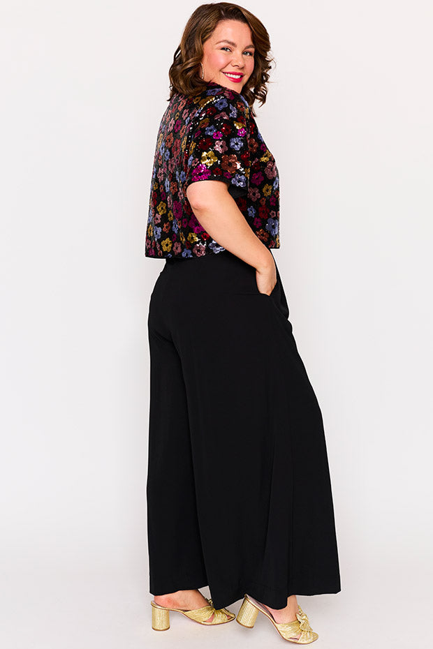 Astra Sunset Flower Sequin Top – Sunset Flower Sequin top