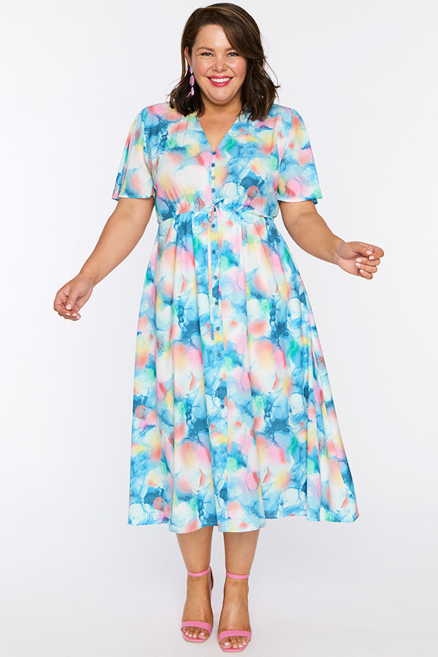 Marley Watercolour Dreams Dress – Watercolour Dreams midi dress