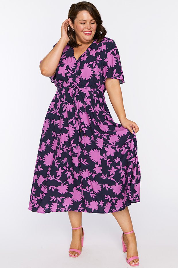 Michelle Contrast Ivy Dress – Contrast Ivy midi dress