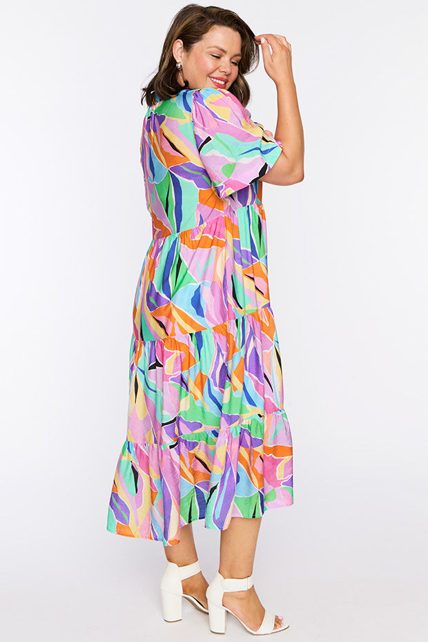Hollie Colour Swatch Dress – Colour Swatch midi dress