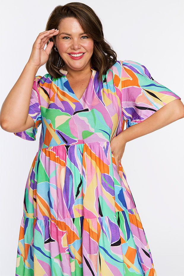 Hollie Colour Swatch Dress – Colour Swatch midi dress
