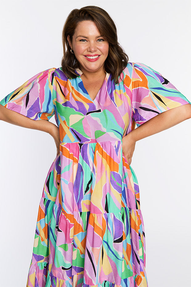 Hollie Colour Swatch Dress – Colour Swatch midi dress