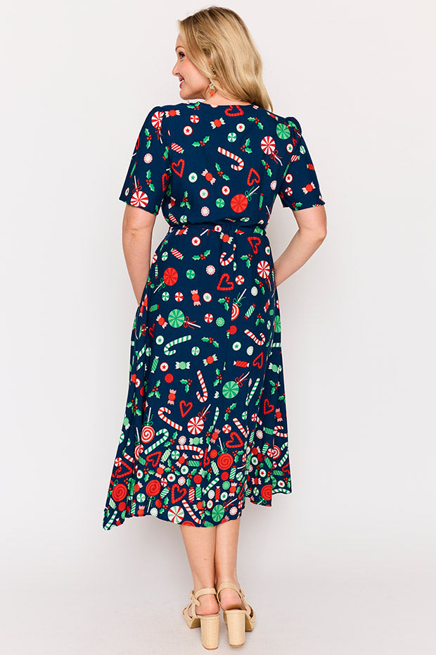Michelle Candy Crush Christmas Dress – Candy Crush Christmas midi dress