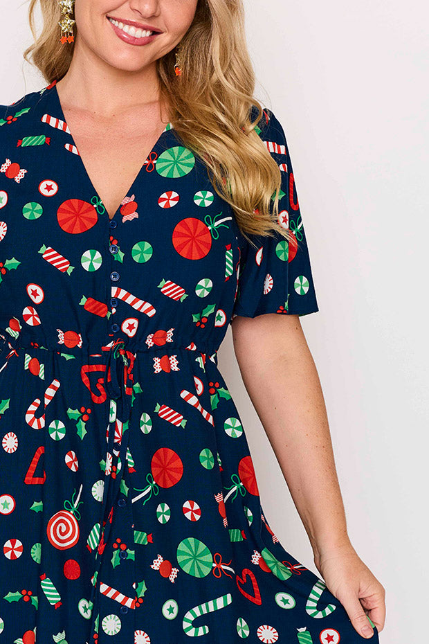Michelle Candy Crush Christmas Dress – Candy Crush Christmas midi dress