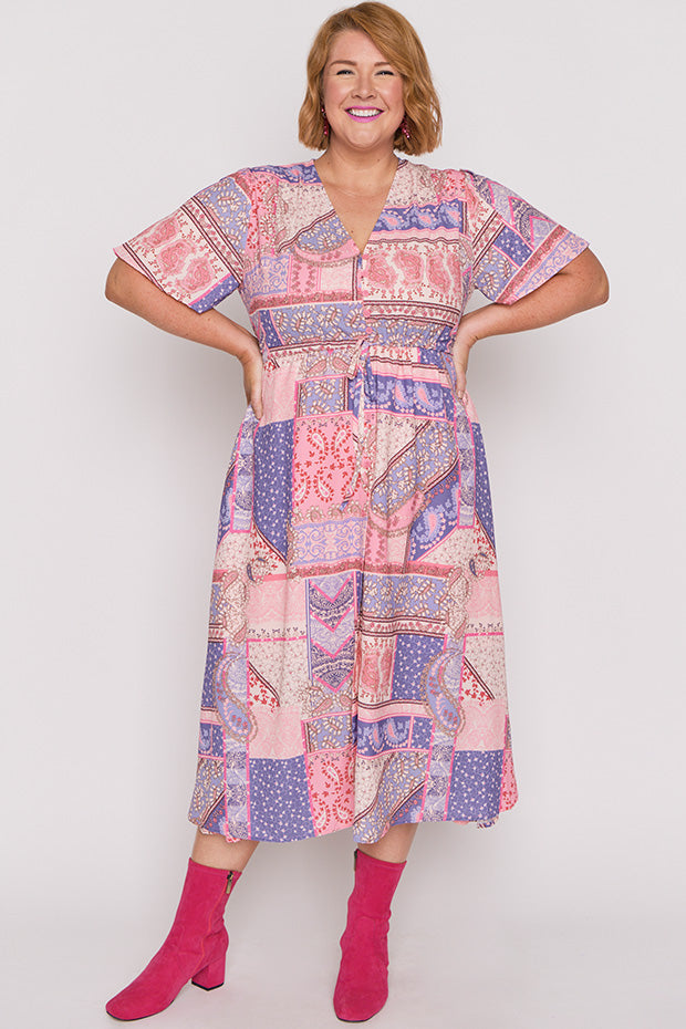 Marley Romantic Paisley Dress ā Romantic Paisley midi dress