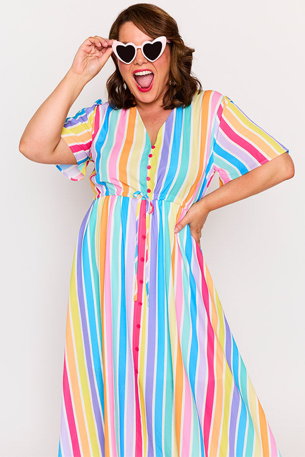 Marley LPD Candy Stripe Dress โ LPD Candy Stripe midi dress