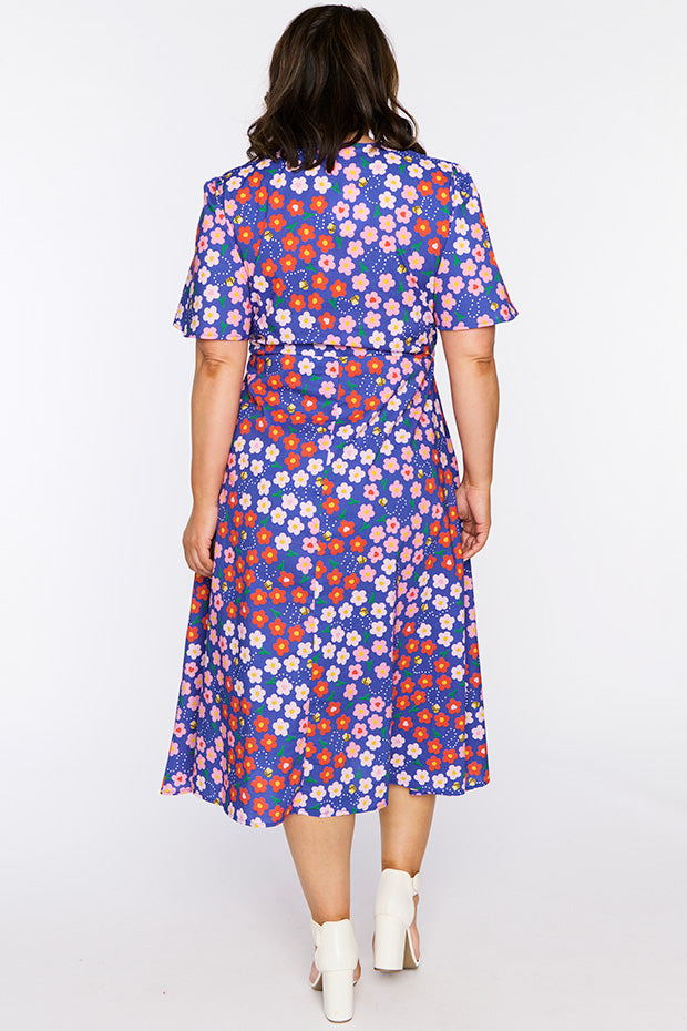 Marley Cotton Cute Daisy Bee Dress – Cute Daisy Bee midi dress
