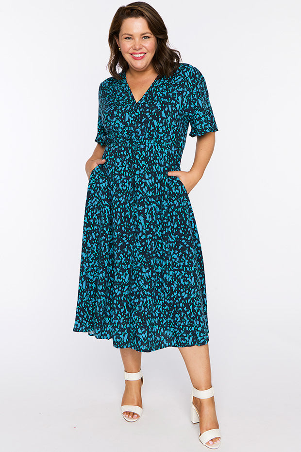 Jupe + Top Tie-dye Turquoise Et Marron My Michelle | Taille S - Excellent état