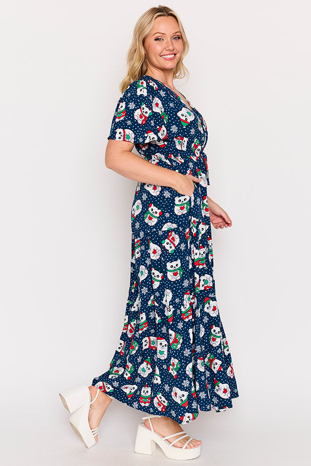 Alexia Teddies Christmas Maxi Dress – Teddies Christmas maxi dress