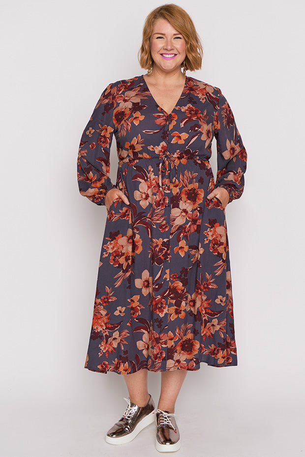 Millie Wall Flower Maxi Dress – Wall Flower midi dress