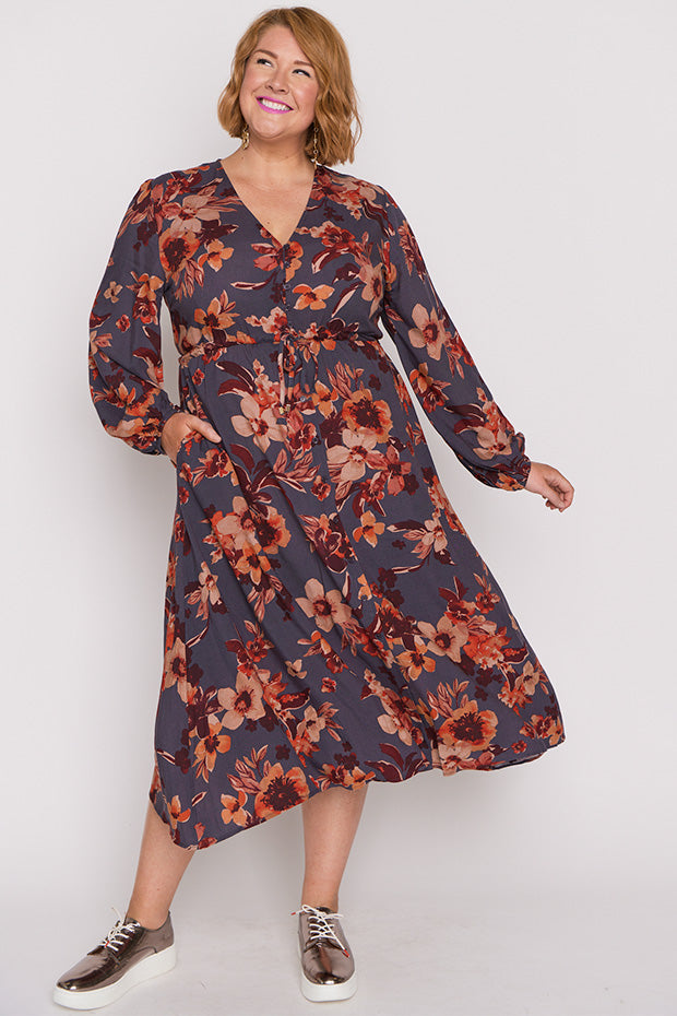 Millie Wall Flower Maxi Dress – Wall Flower midi dress