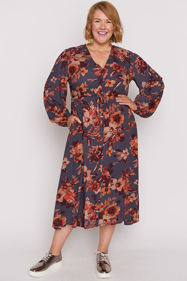 Millie Wall Flower Maxi Dress – Wall Flower midi dress