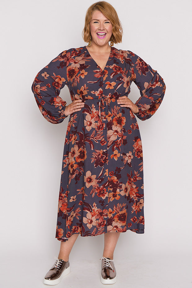 Millie Wall Flower Maxi Dress – Wall Flower midi dress