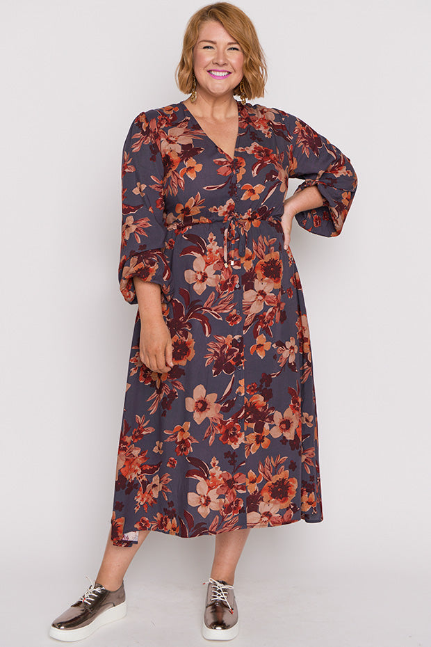 Millie Wall Flower Maxi Dress – Wall Flower midi dress