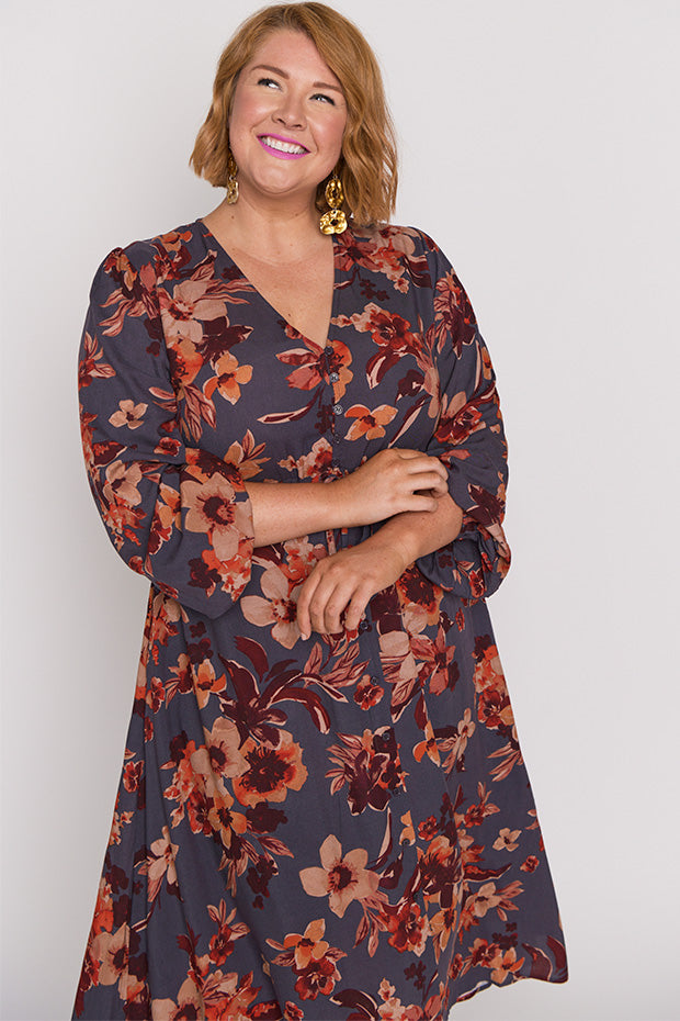 Millie Wall Flower Maxi Dress – Wall Flower midi dress