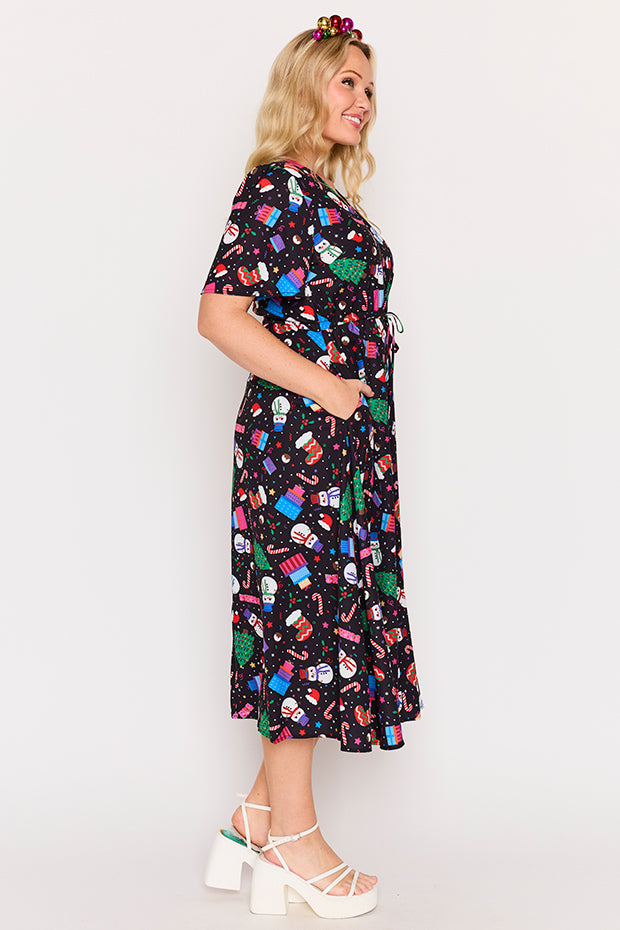 Marley Jolly Christmas Dress โ Jolly Christmas midi dress