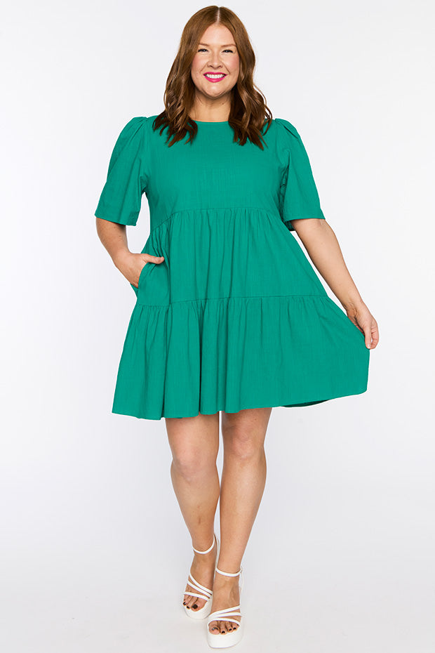 Wilma Green Dress – Green mini dress
