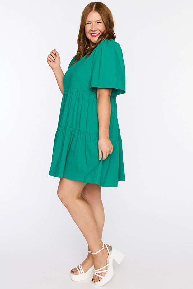 Wilma Green Dress – Green mini dress