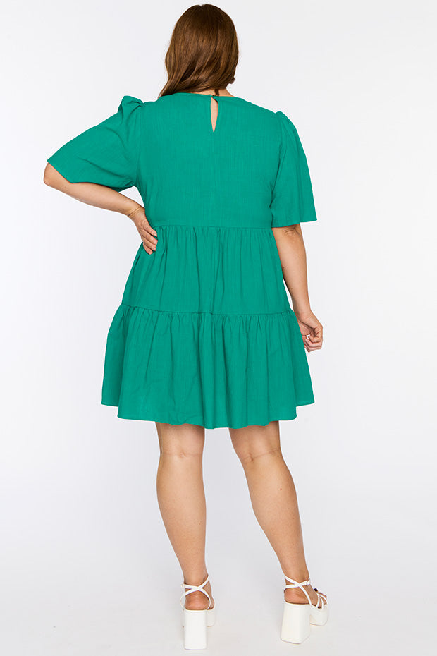 Wilma Green Dress – Green mini dress