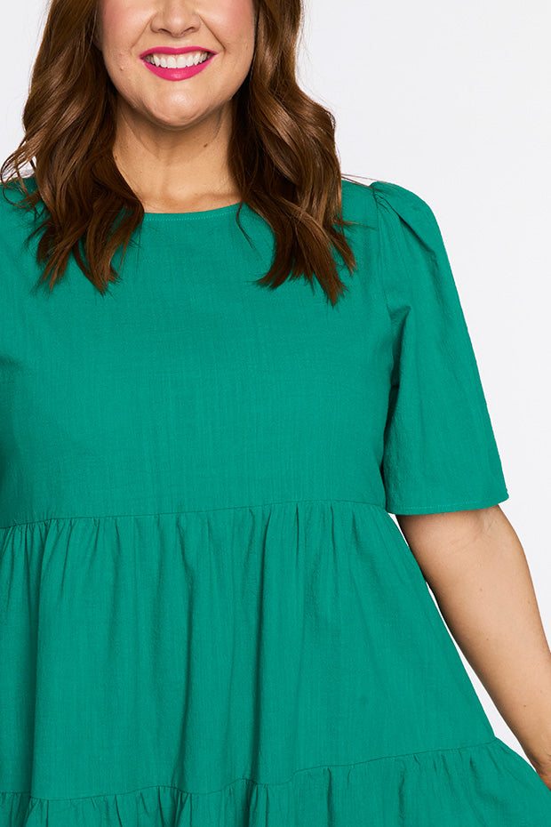 Wilma Green Dress – Green mini dress