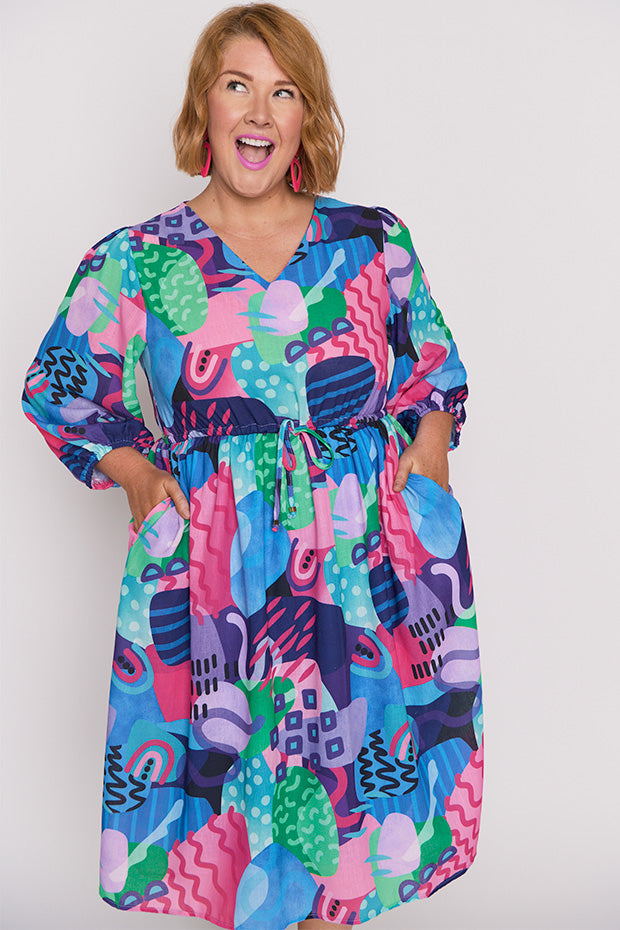 Carter Squiggle It Dress – Squiggle It knee length dress