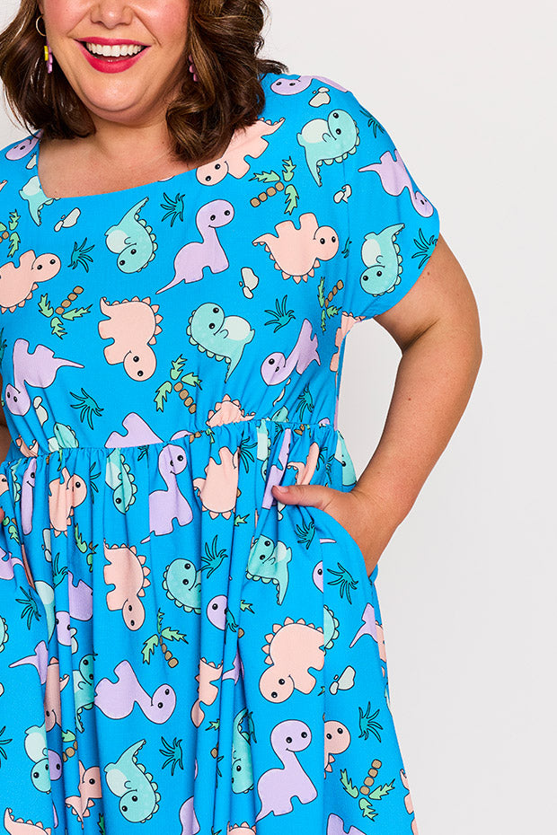Arabella Dino Print Dress โ Dino Print shift dress