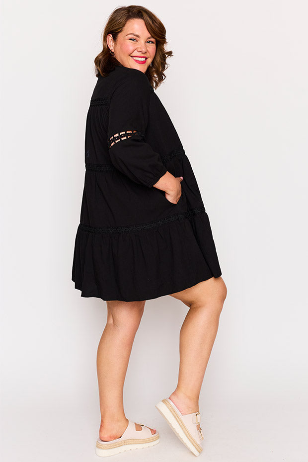 City Of Dreams Black Dress – Of Dreams Black mini dress