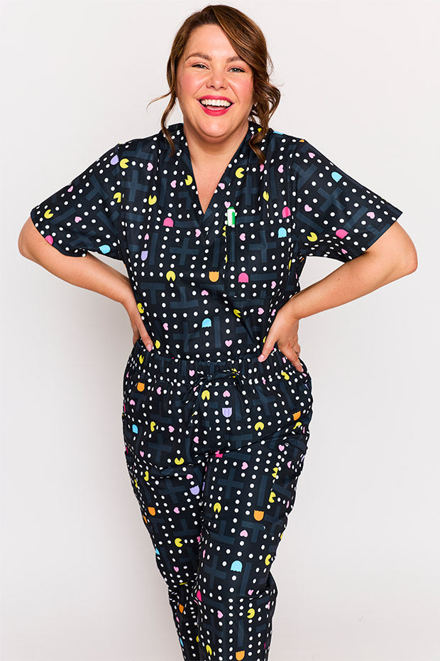 Cristina Love Pellets Scrub Pant – Love Pellets wide leg pants