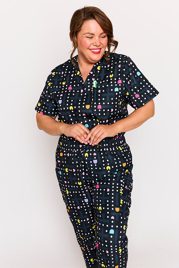 Cristina Love Pellets Scrub Pant – Love Pellets wide leg pants