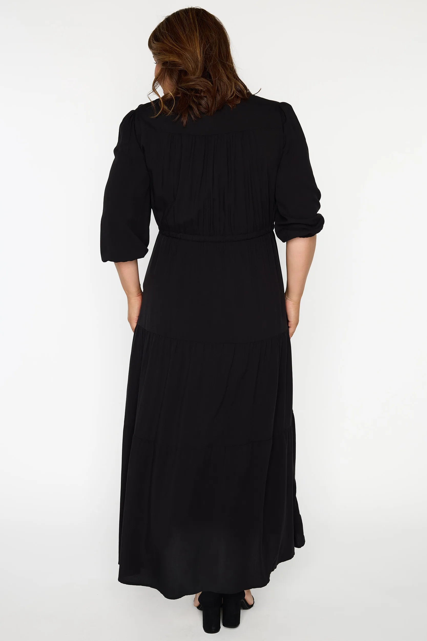Adeline Black Dress – Black maxi dress