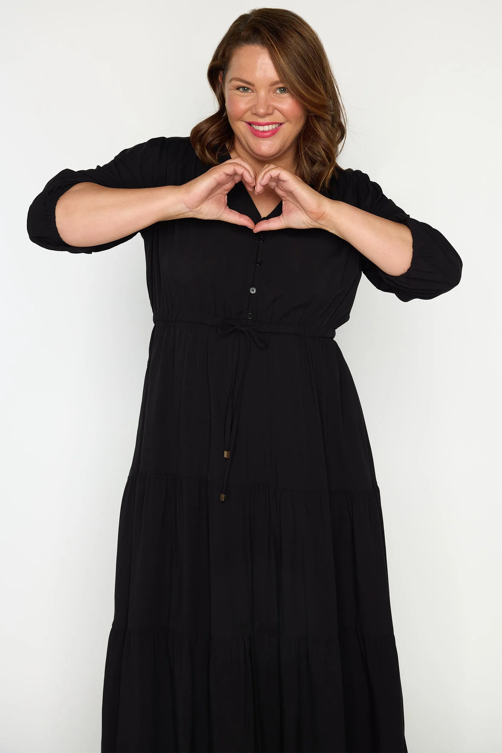 Adeline Black Dress – Black maxi dress