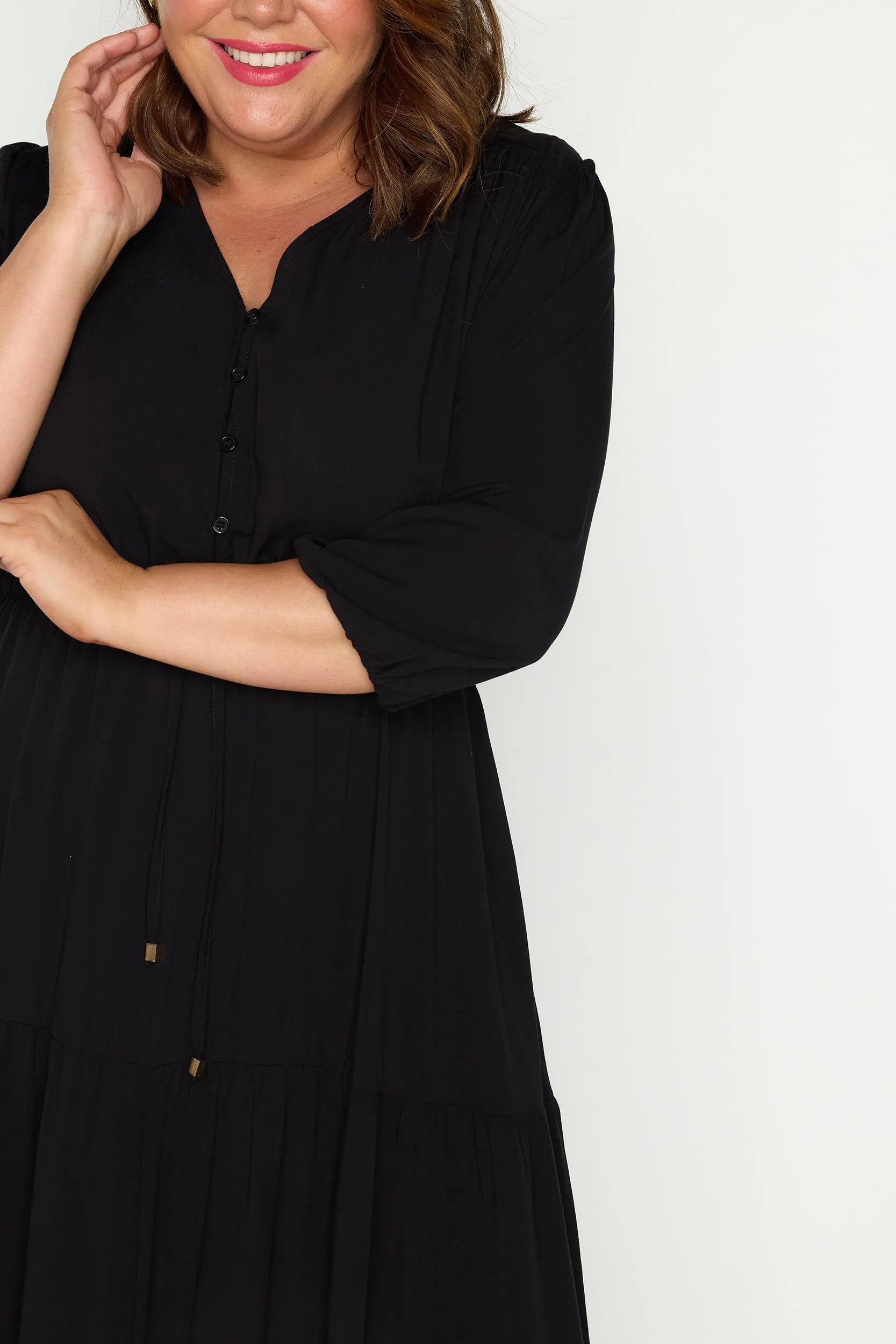 Adeline Black Dress – Black maxi dress