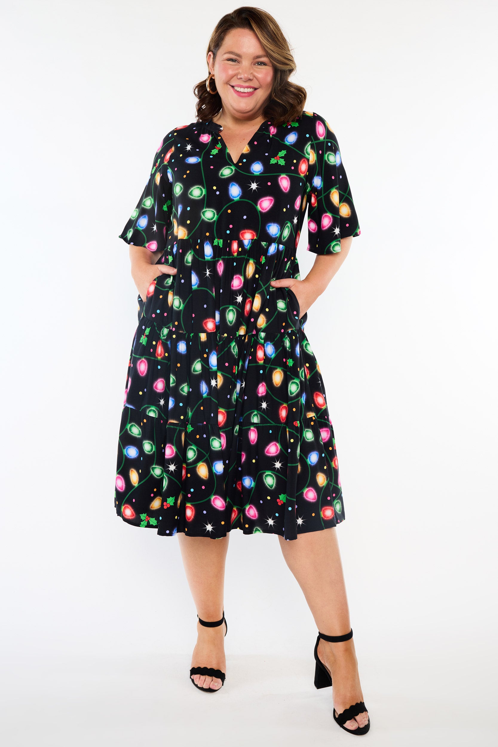 Chrissie Christmas Lights Dress (Pre-Order)