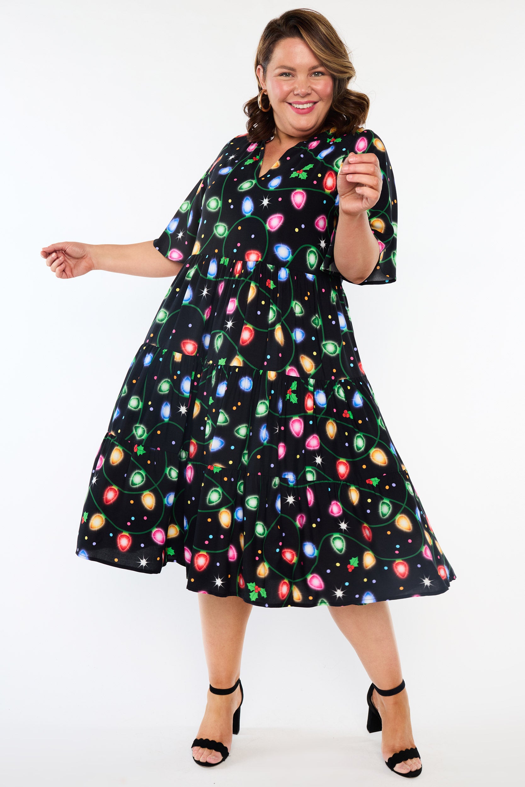 Chrissie Christmas Lights Dress (Pre-Order)