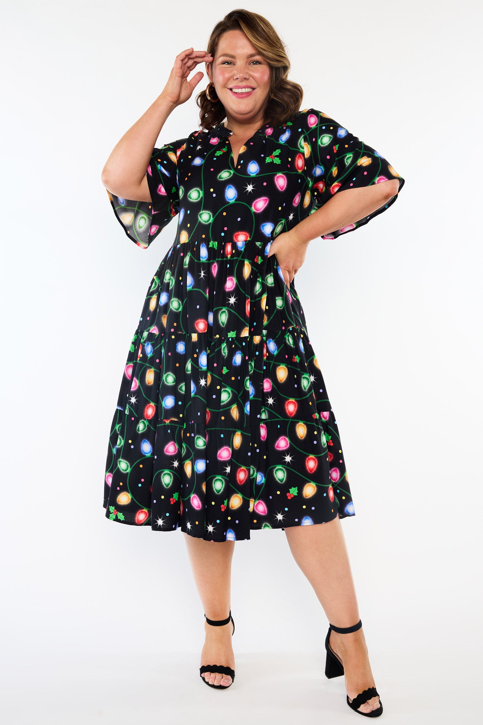 Chrissie Christmas Lights Dress (Pre-Order)