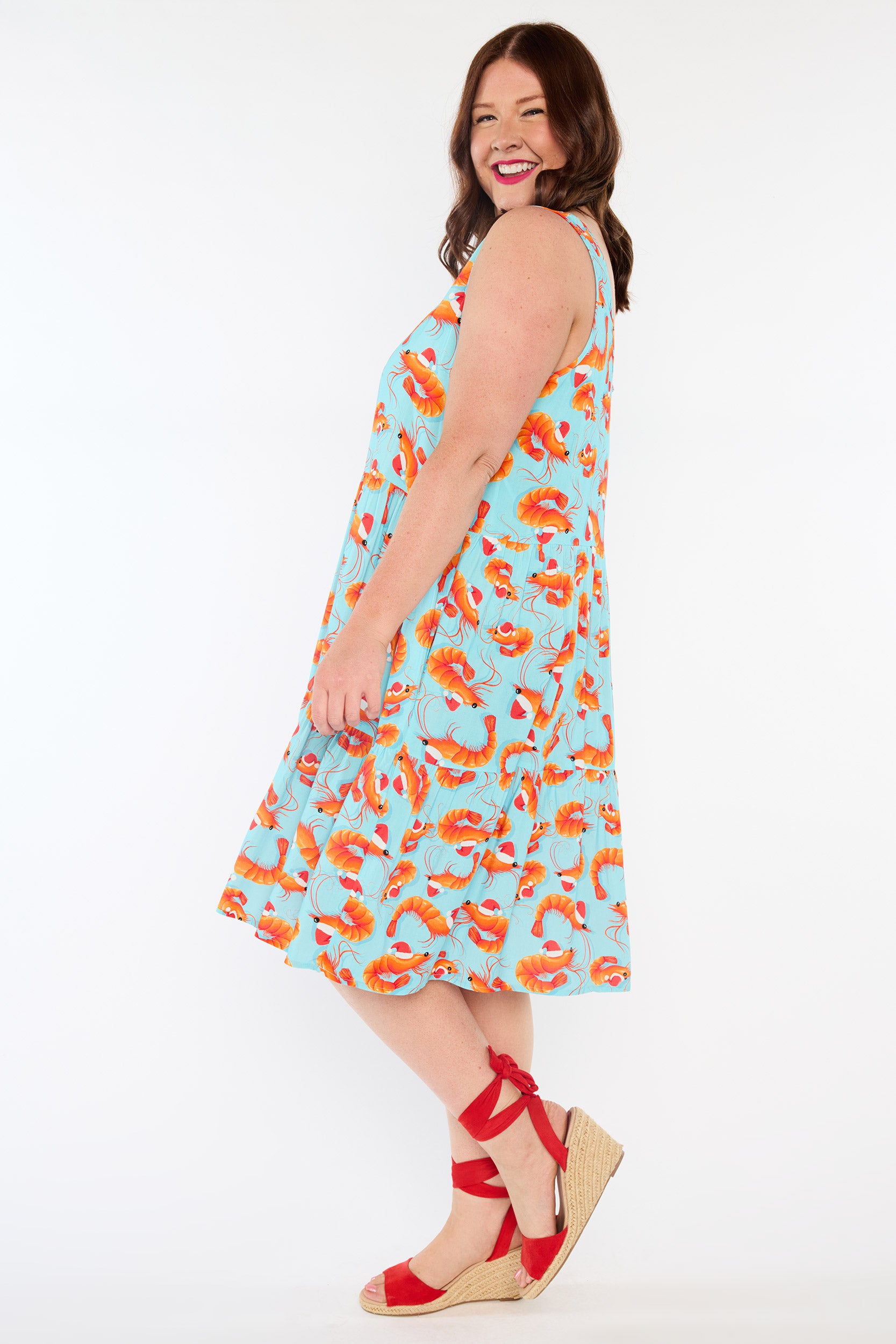 Dove Christmas Prawns Dress (Pre-Order)